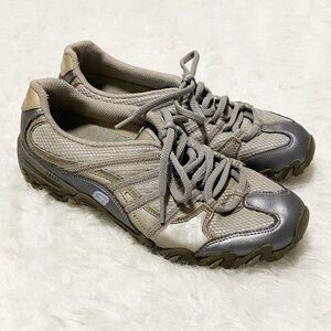 Skechers Compulsions Sleek 21207 Women's Athletic Shoes Size 7 Gray Light Blue.